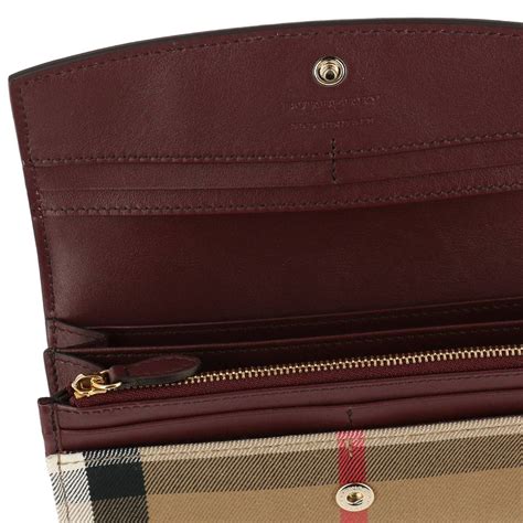 burgundy burberry wallet|burberry wallets outlet.